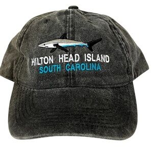 Hilton Head Island Adjustable Grey Cotton Ball Cap